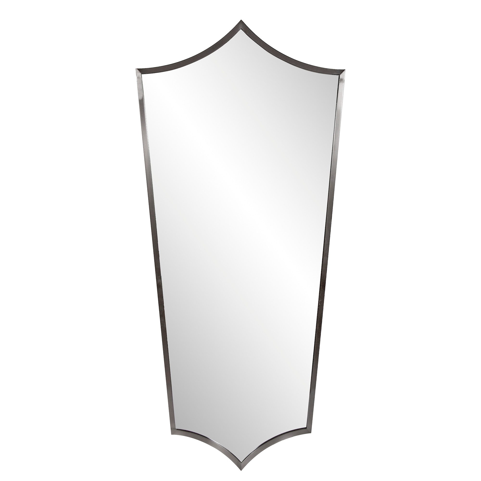 Howard Elliott Antioch Brushed Titanium Shield Mirror 94068