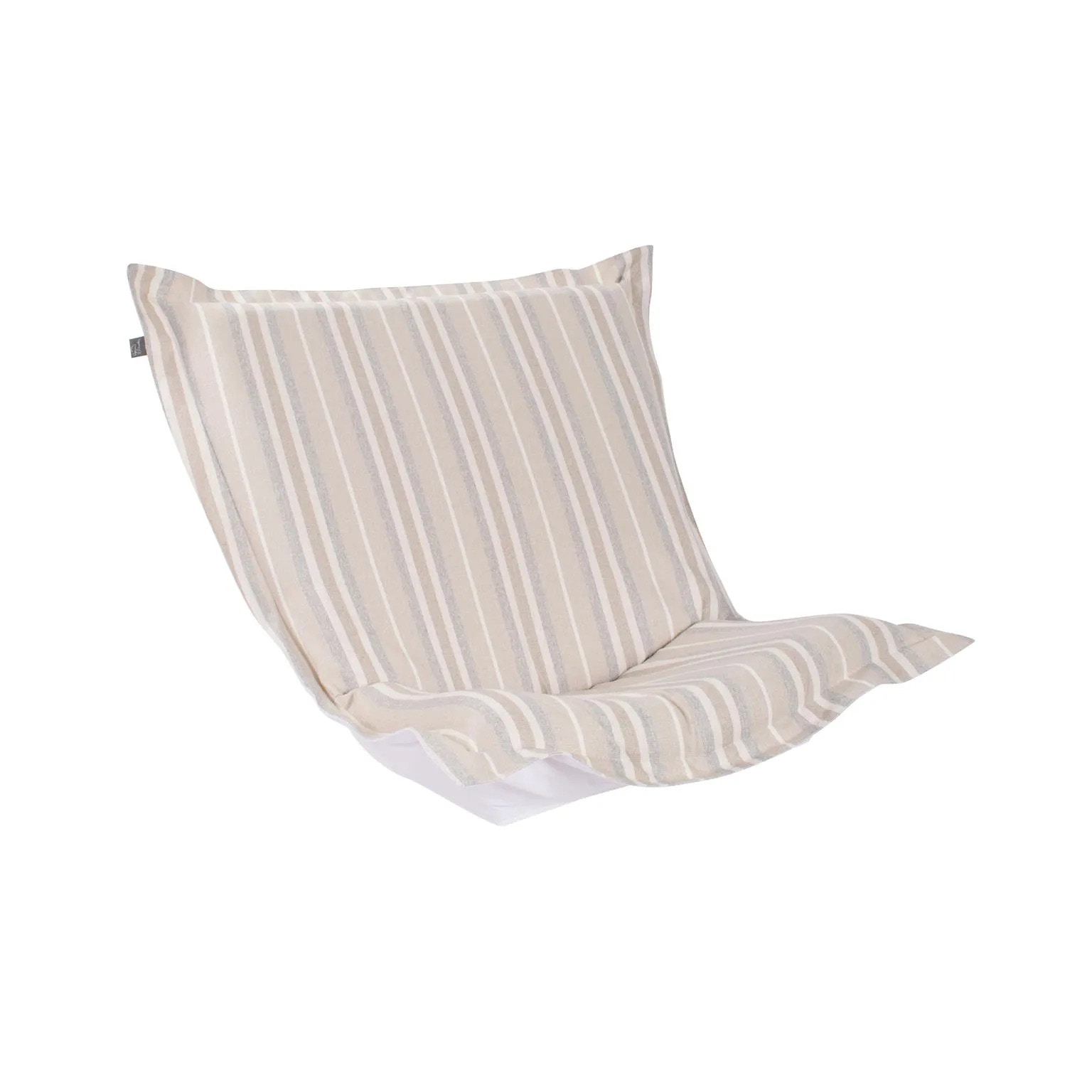 Howard Elliott Indoor/Outdoor Puff Scroll Chair Dune Sand Cover Only QC300-1349