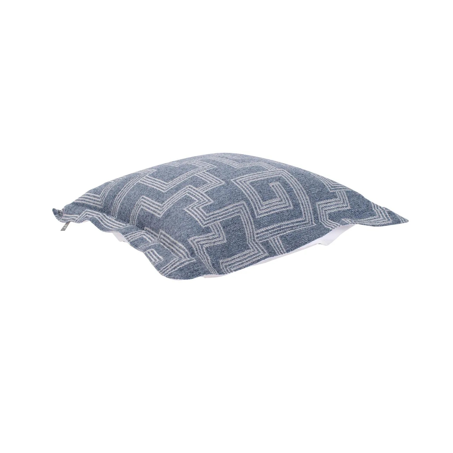 Howard Elliott Indoor/Outdoor Puff Ottoman Cover & Cushion Syros Denim Q310-1354P