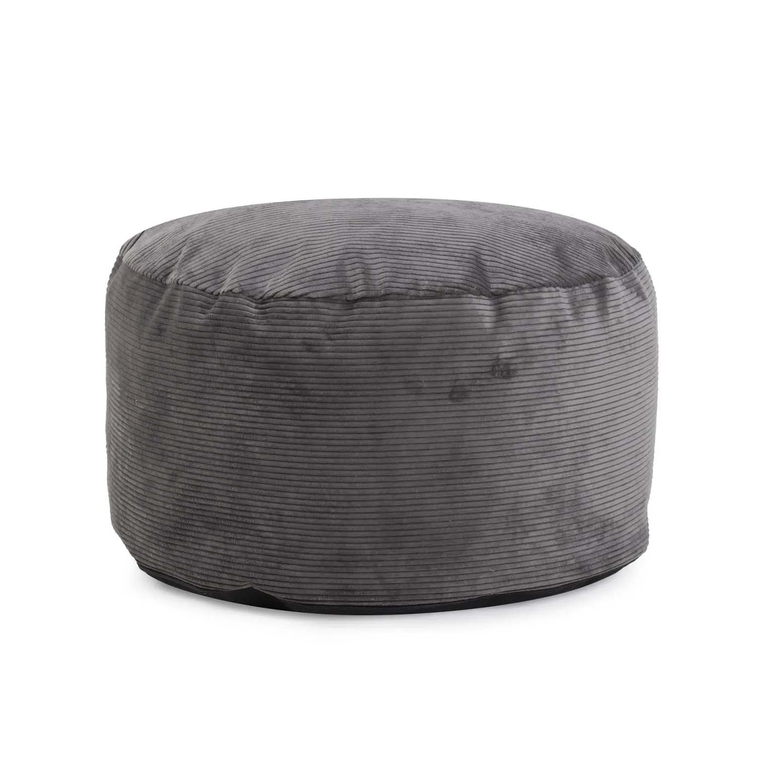 Howard Elliott Short Pouf Pana Charcoal 871-1346