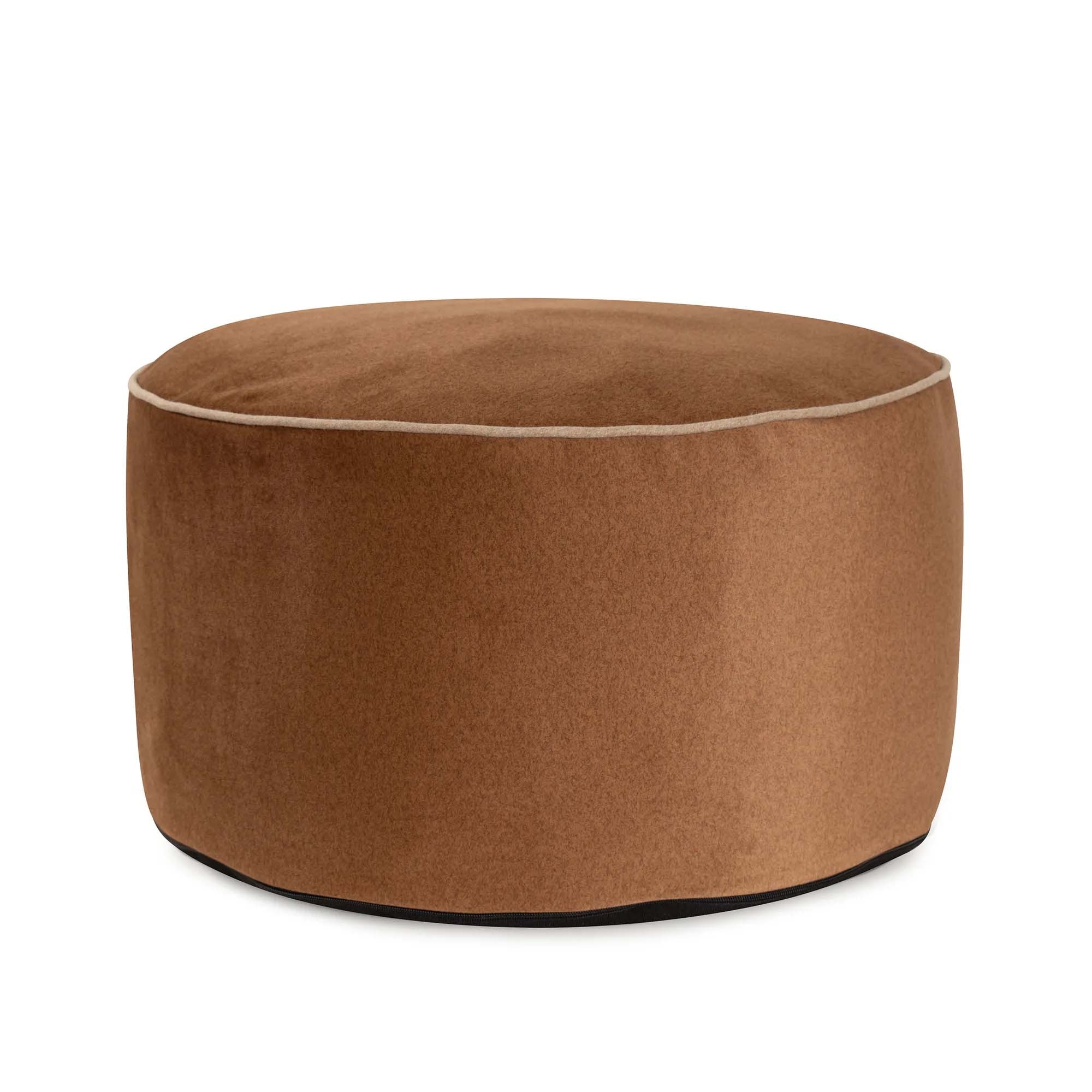 Howard Elliott Qivuit Brown Foot Pouf 871-1363