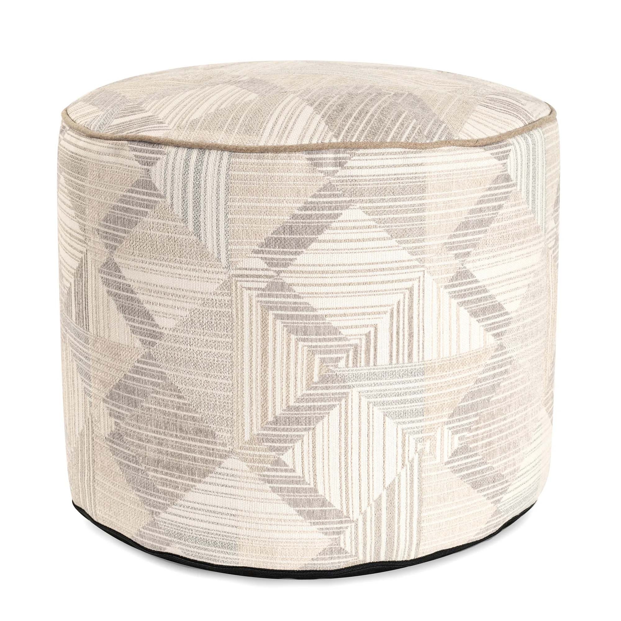 Howard Elliott Tall Prisma Natural Pouf 872-1361