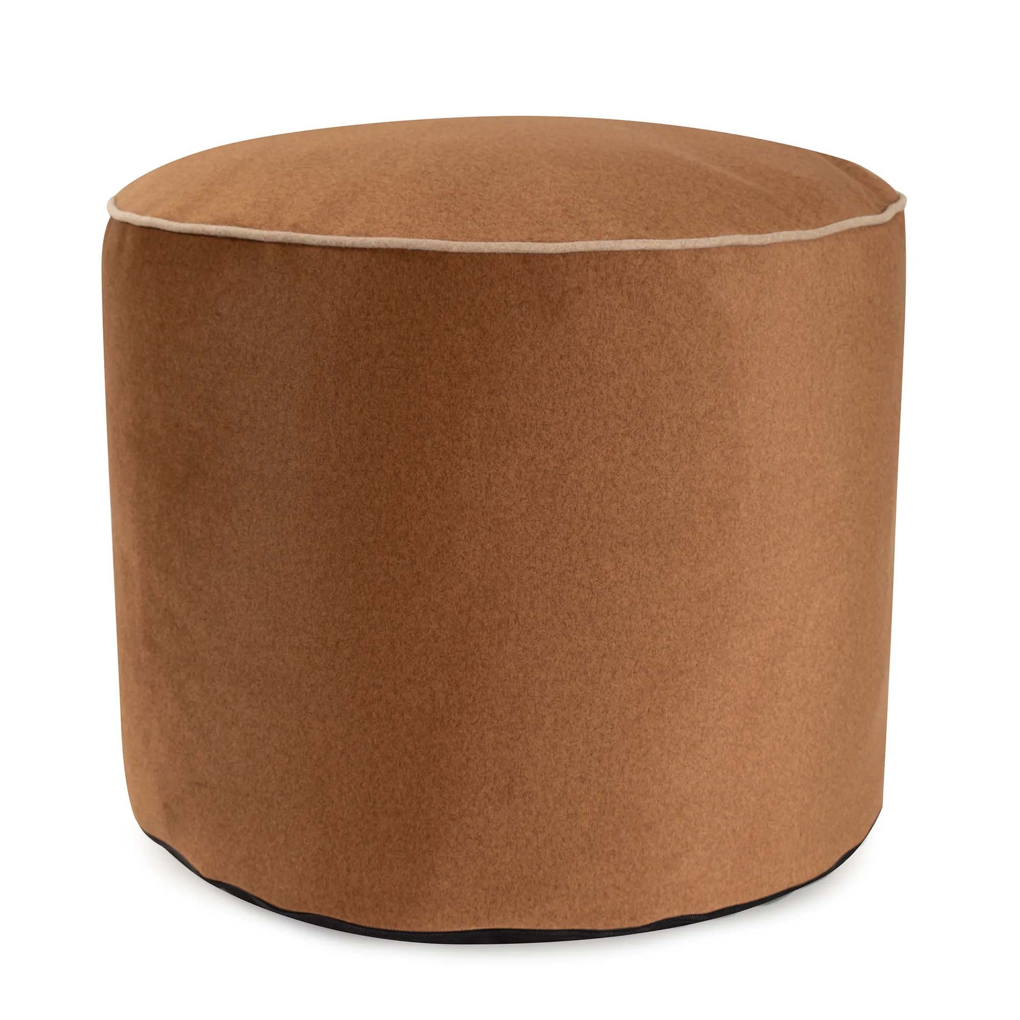 Howard Elliott Tall Qivuit Brown Pouf 872-1363