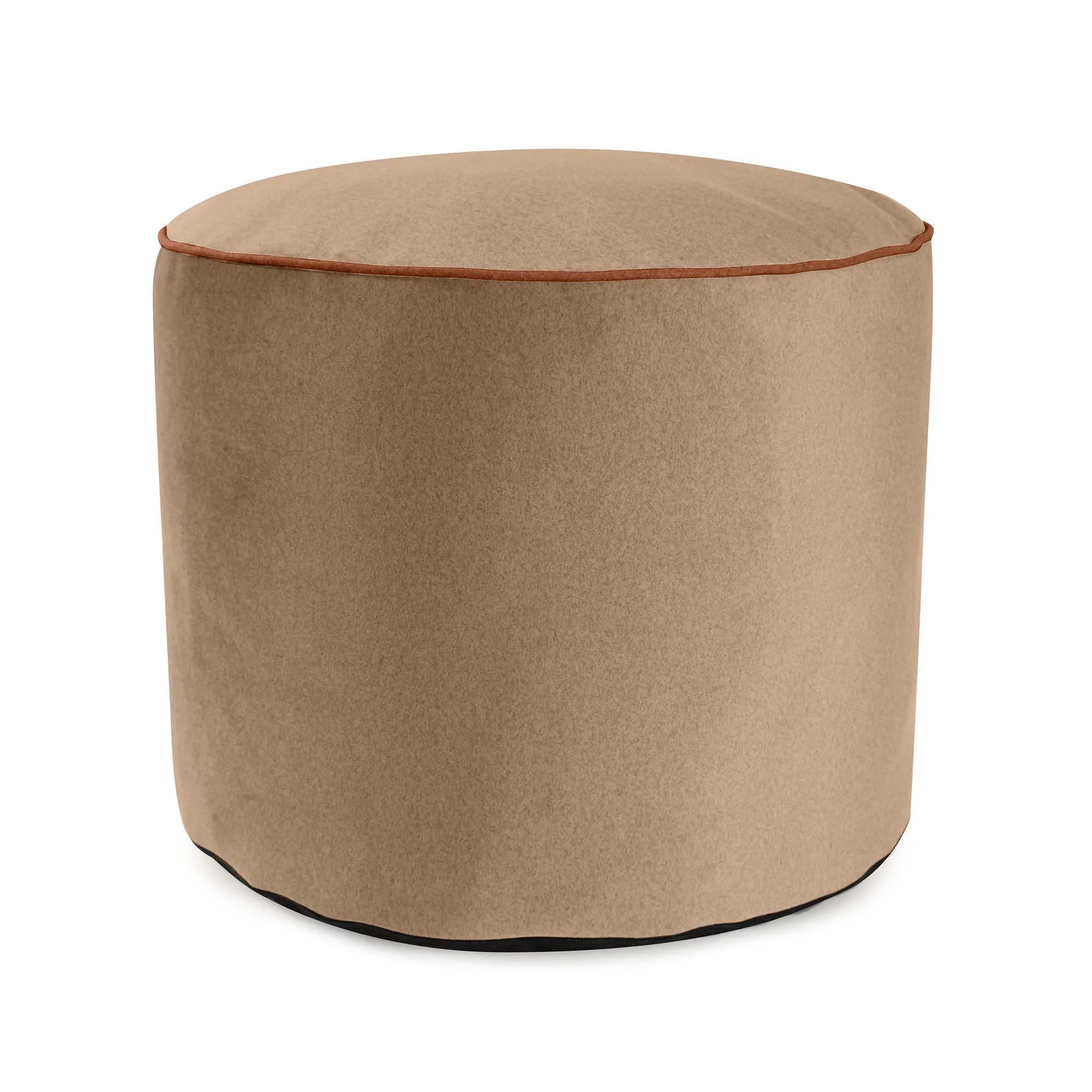 Howard Elliott Tall Qivuit Camel Pouf 872-1364