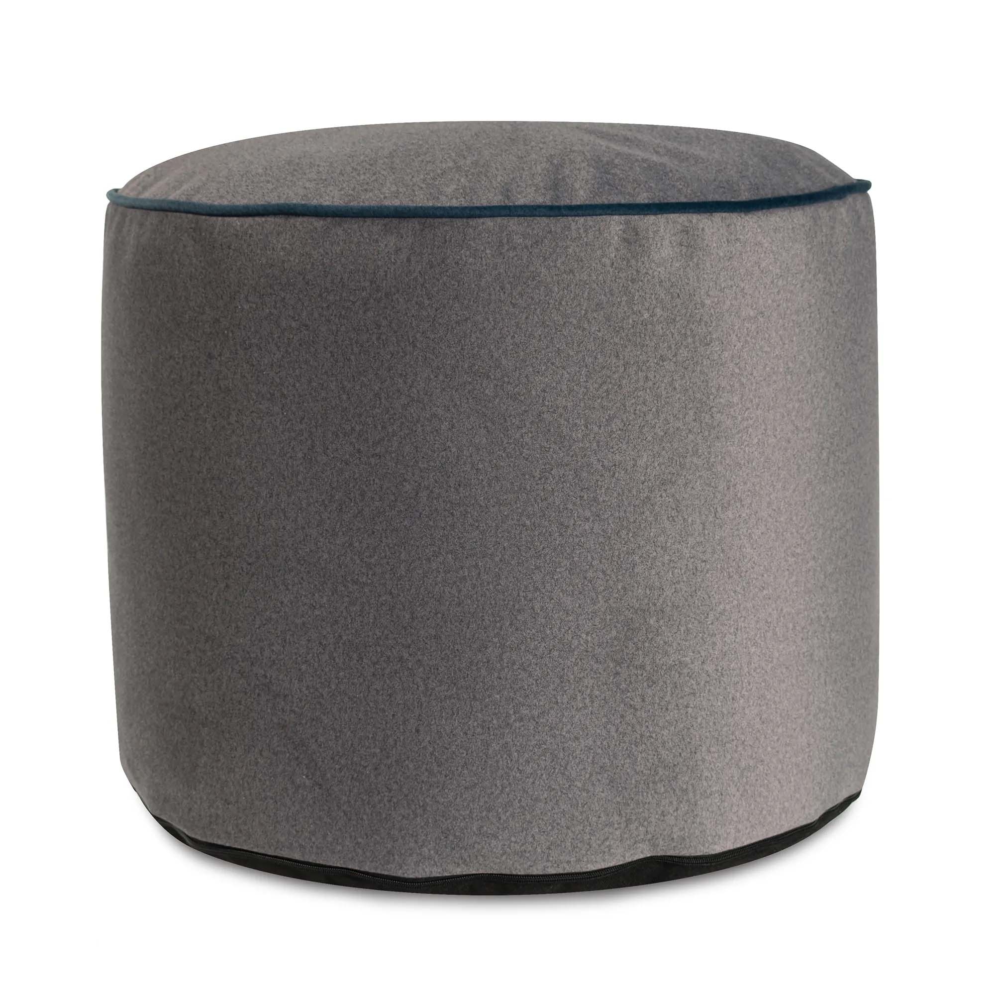 Howard Elliott Tall Qivuit Gray Pouf 872-1366