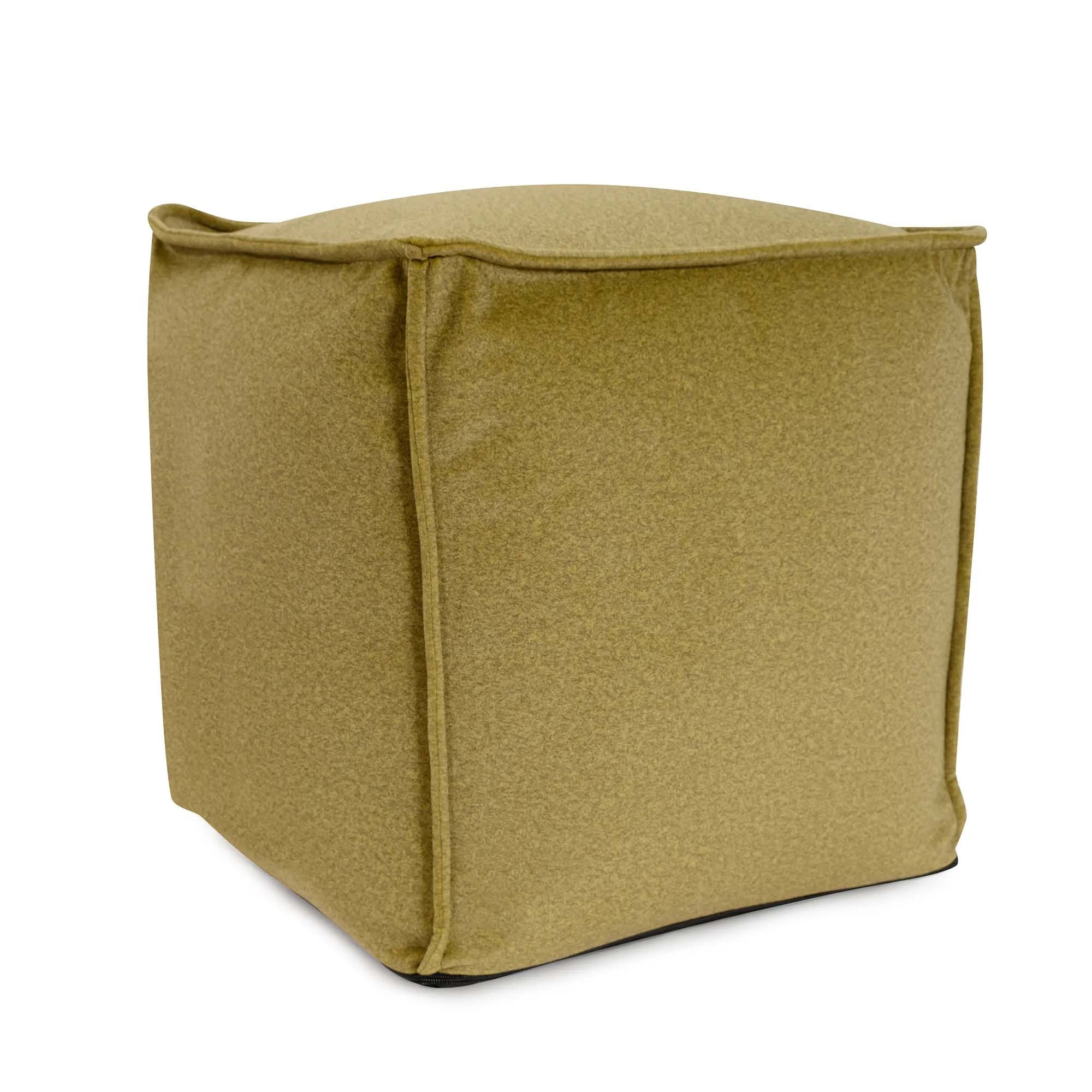 Howard Elliott Square Qivuit Green Pouf 873-1365
