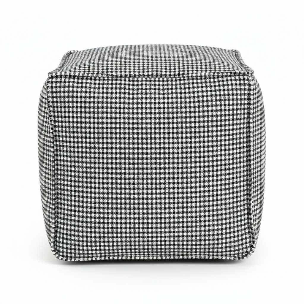 Howard Elliott Square Furley Navy Pouf 873-1378