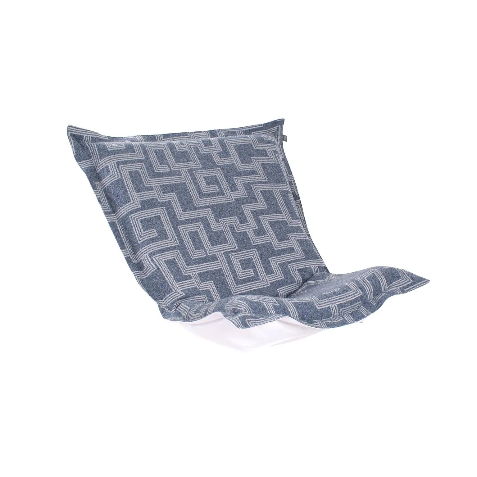 Howard Elliott Indoor/Outdoor Puff Chair Cover & Cushion Syros Denim Q300-1354P