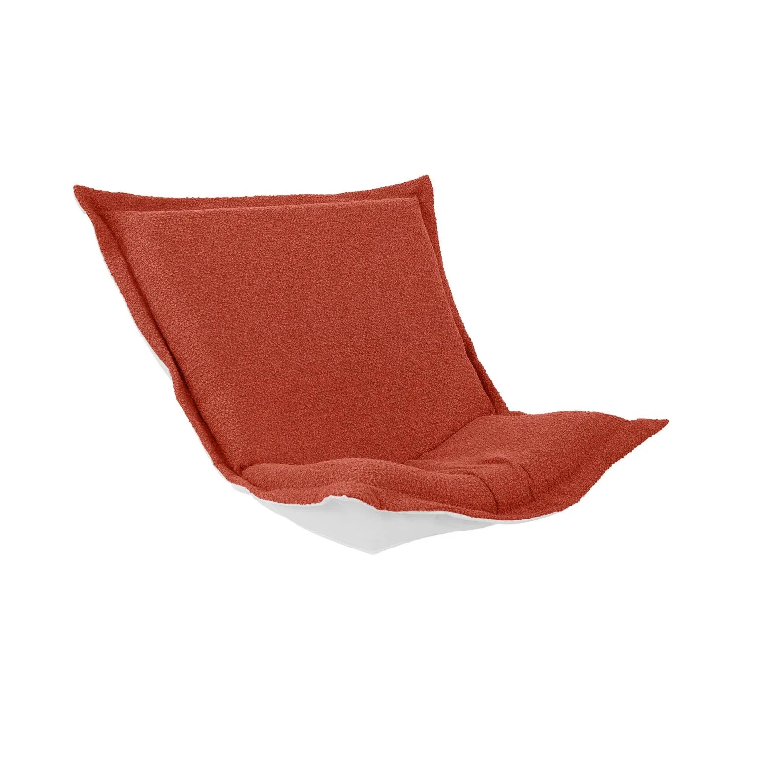 Howard Elliott Patio Scroll Puff Chair Cover & Cushion- Alicante Coral Q300-1338P