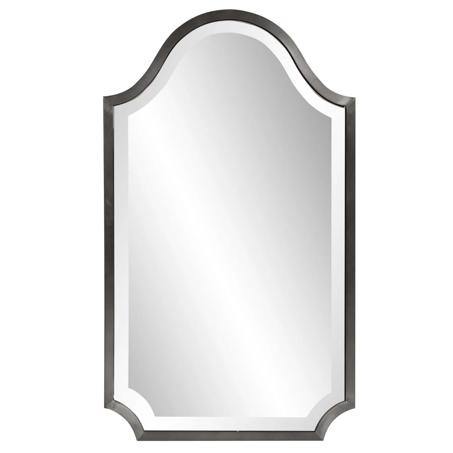 Howard Elliott Bosworth Brushed Titanium Shield Mirror 94066