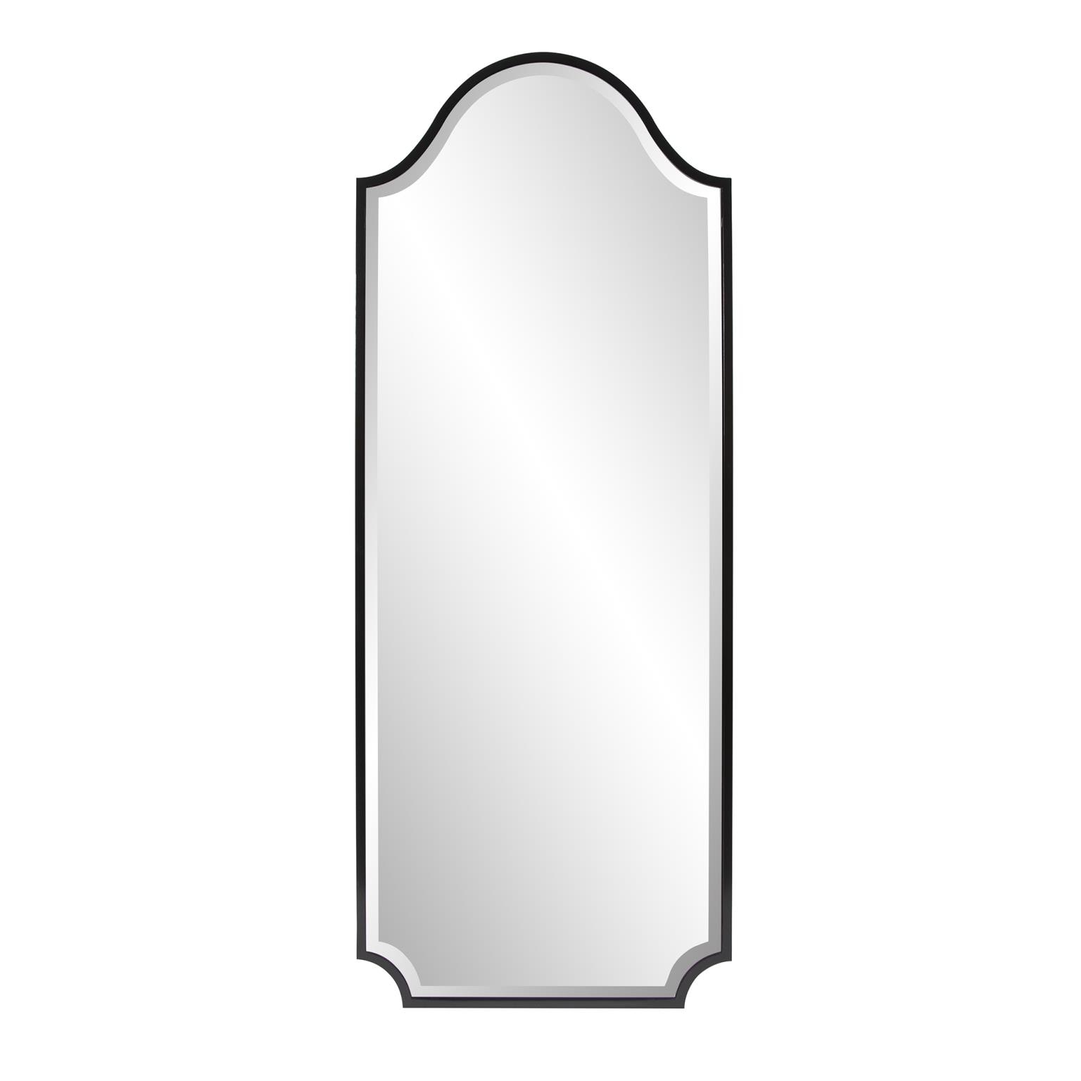 Howard Elliott Bosworth Brushed Black Shield Mirror - Tall 94092