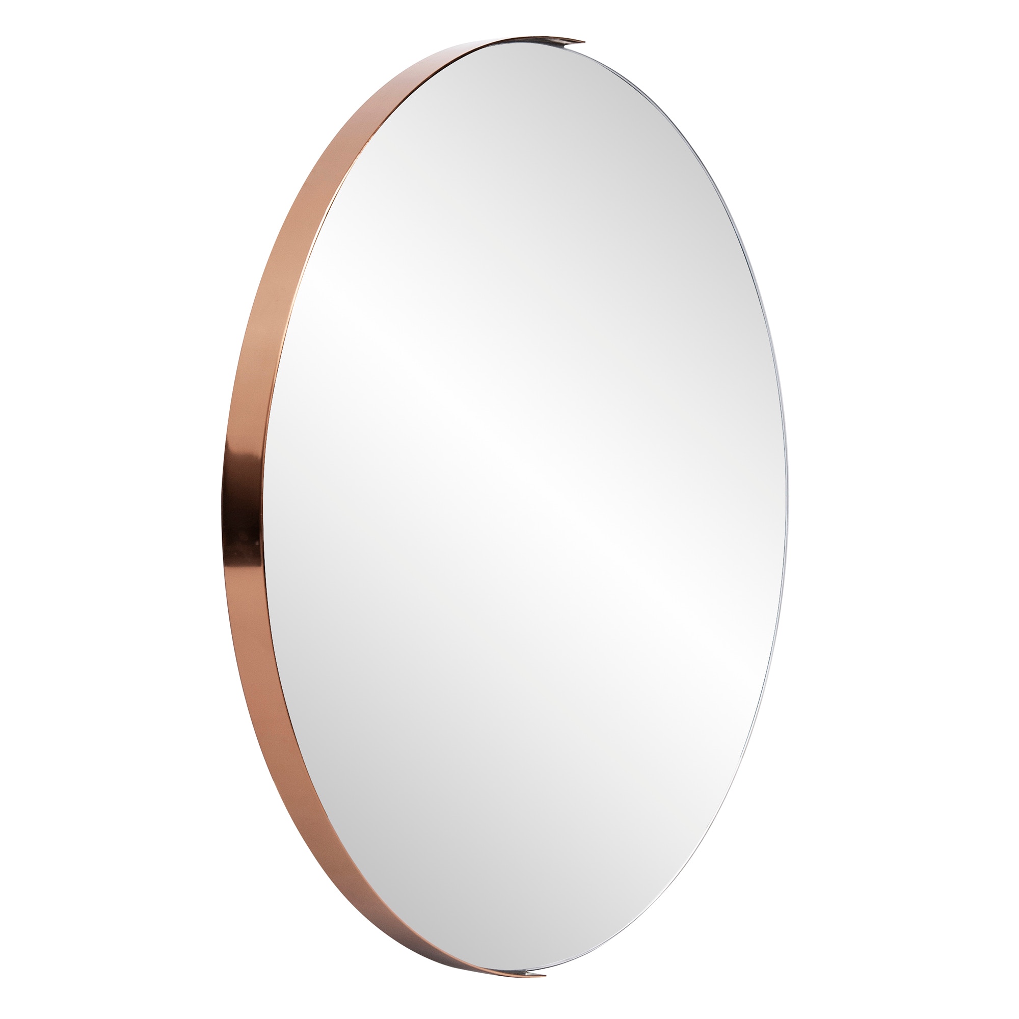 Round rose on sale gold mirror