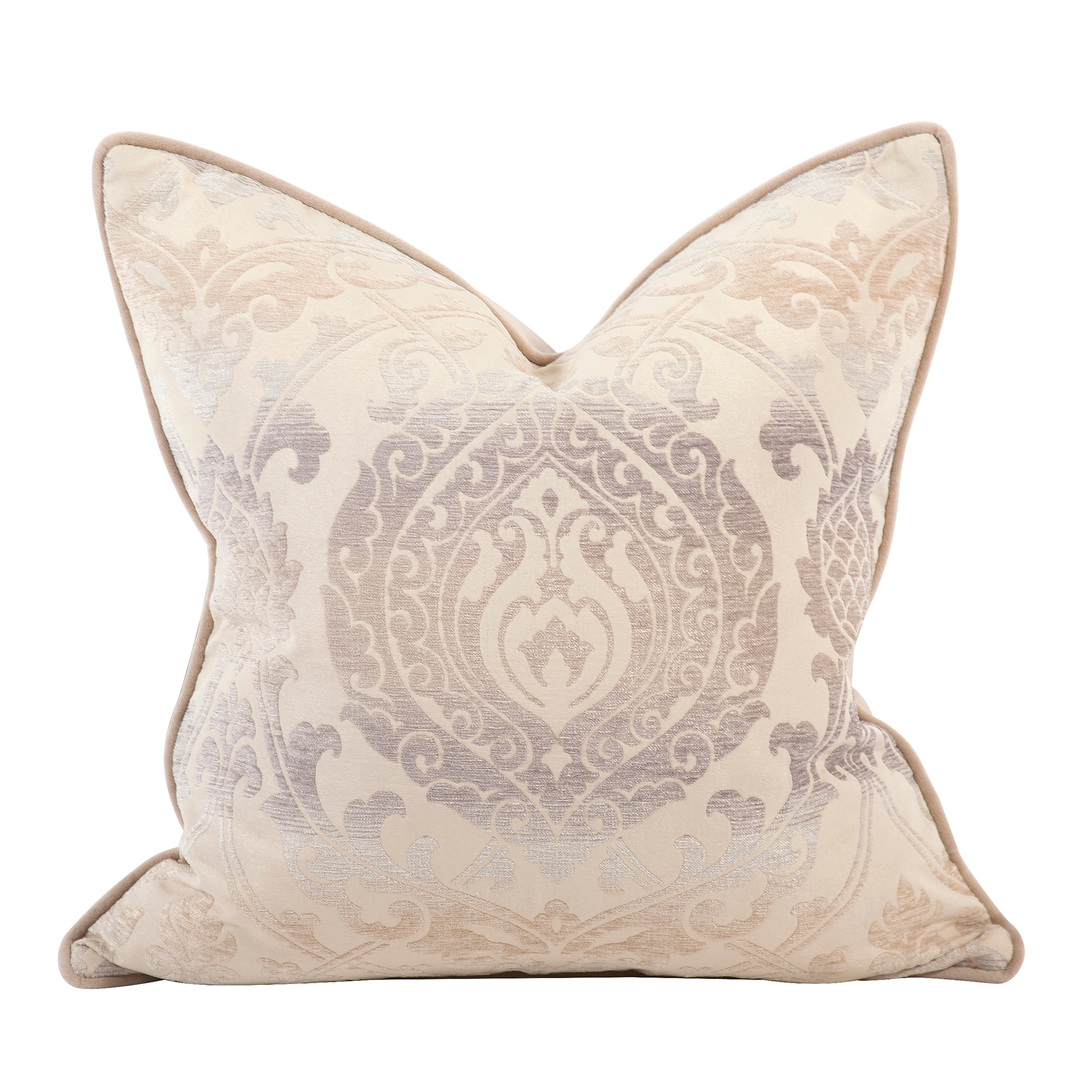 Howard Elliott 20 x 20 Pillow Damask Sand - Down Insert 2-367F