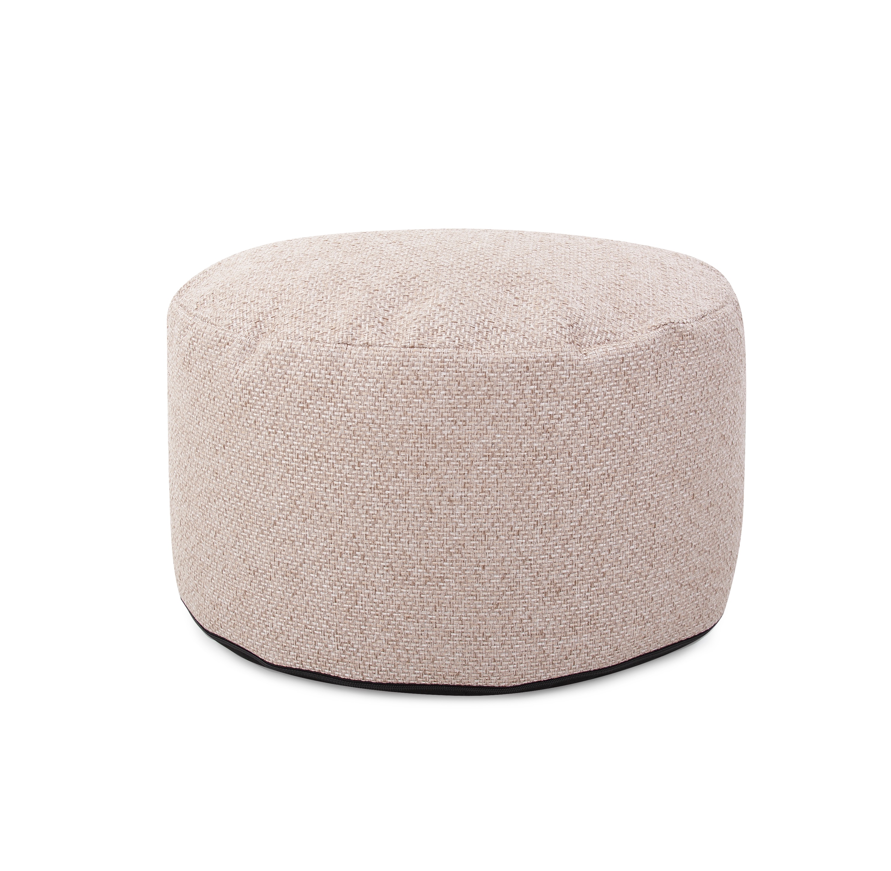Howard Elliott Round Foot Pouf Panama Sand 871-1286