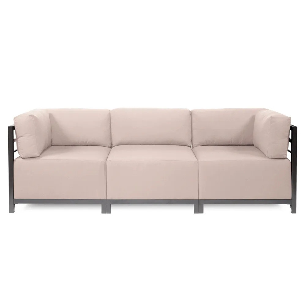 Howard Elliott Axis 3pc Sectional Seascape Sand Titanium Frame KQ923T-463