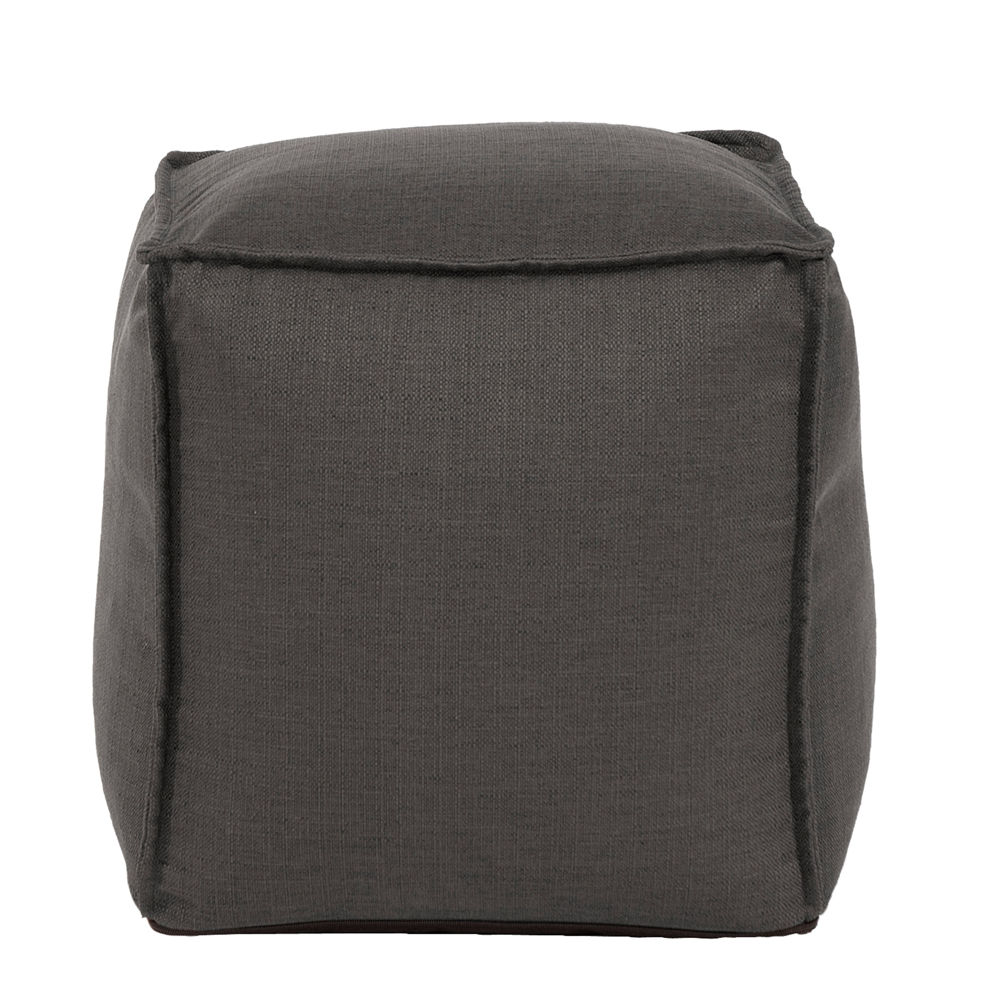 Howard Elliott Square Pouf Sterling Charcoal 873-201