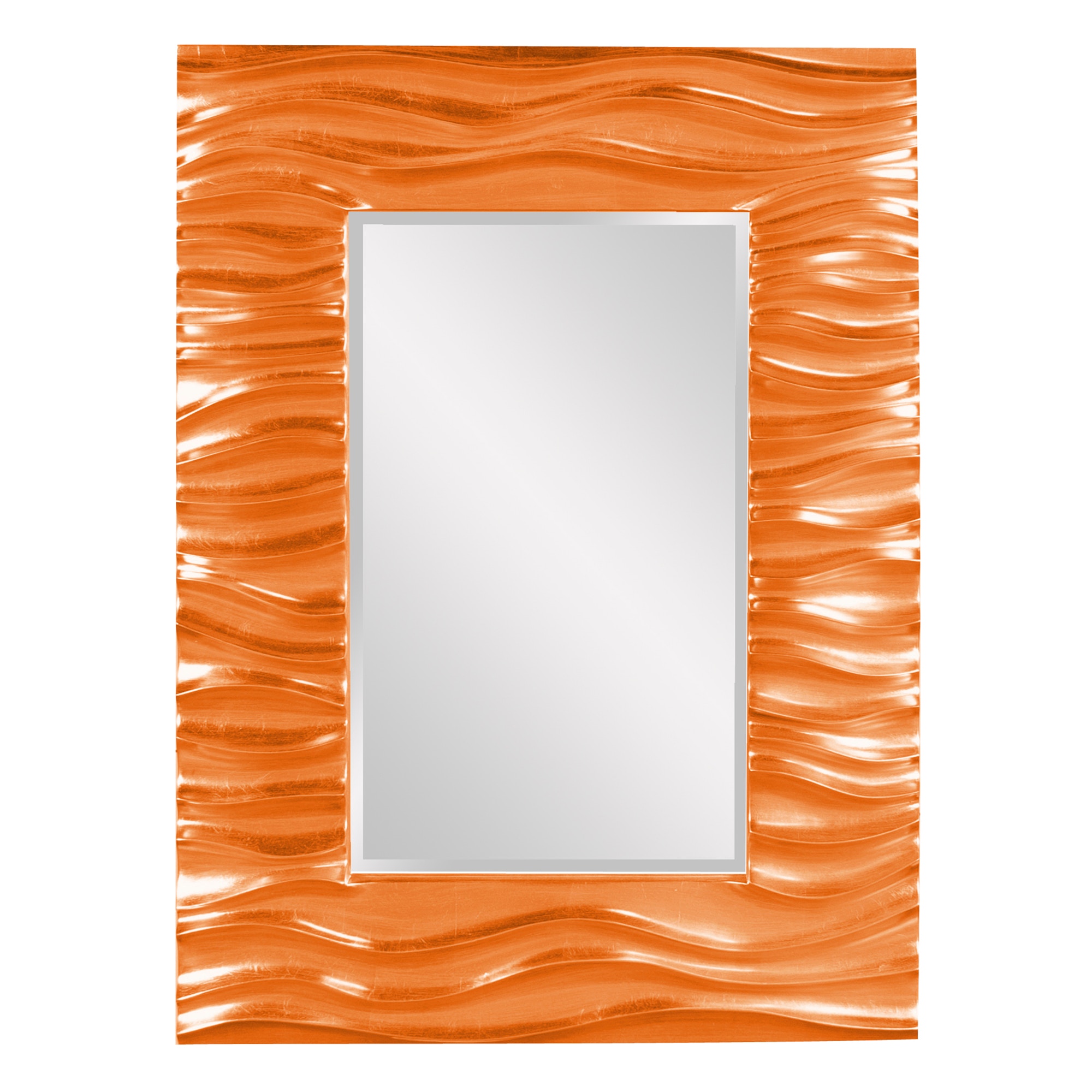 Howard Elliott Zenith Mirror - Glossy Orange 56042O