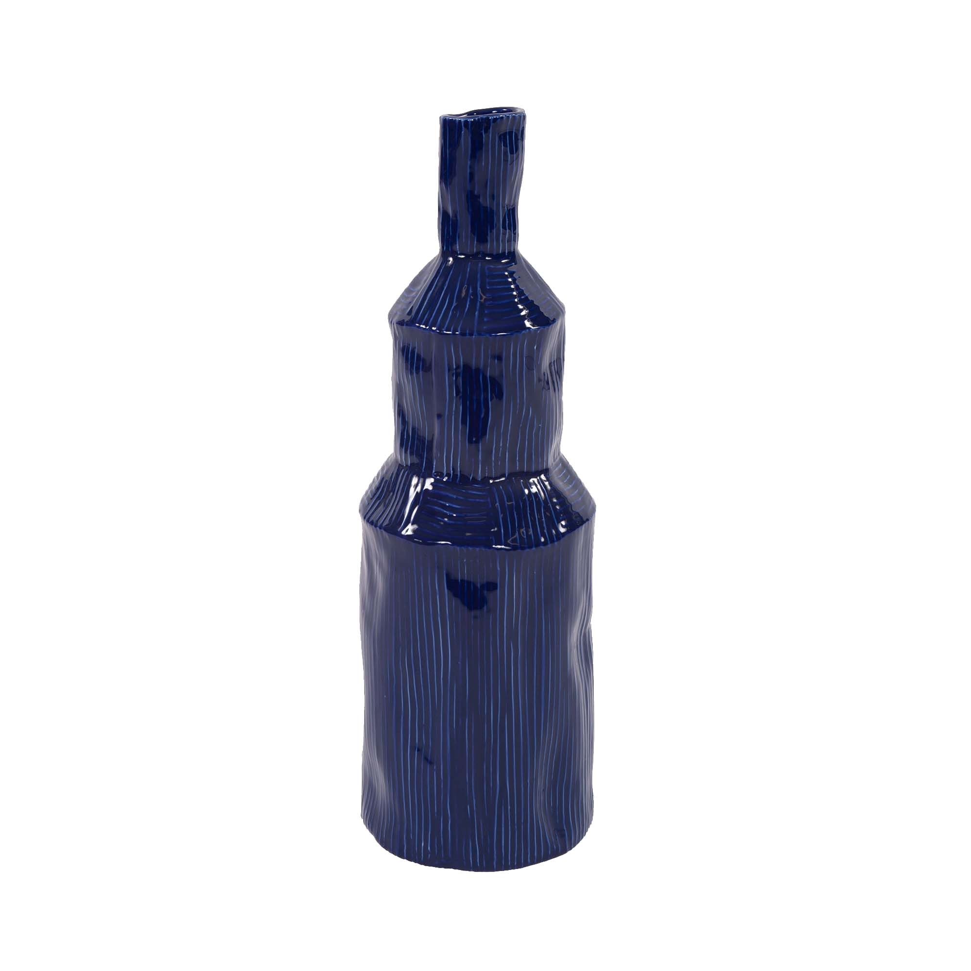 Howard Elliott Lipari Three-Tiered Free Formed Bottle 89135