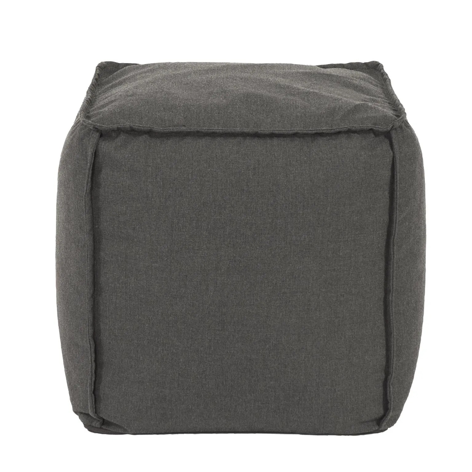 Howard Elliott Square Pouf Seascape Charcoal Q873-460