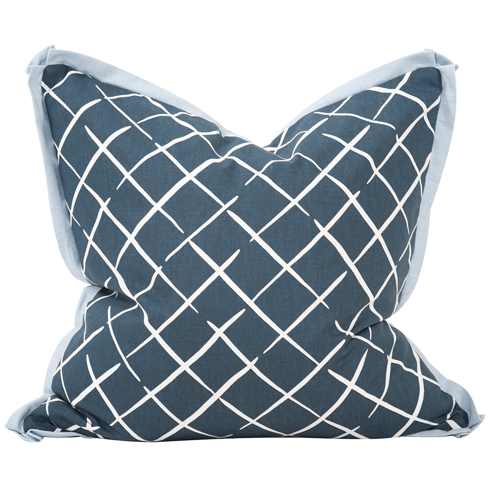 Howard Elliott 24 x 24 Pillow Cove End Indigo - Poly Insert 3-664