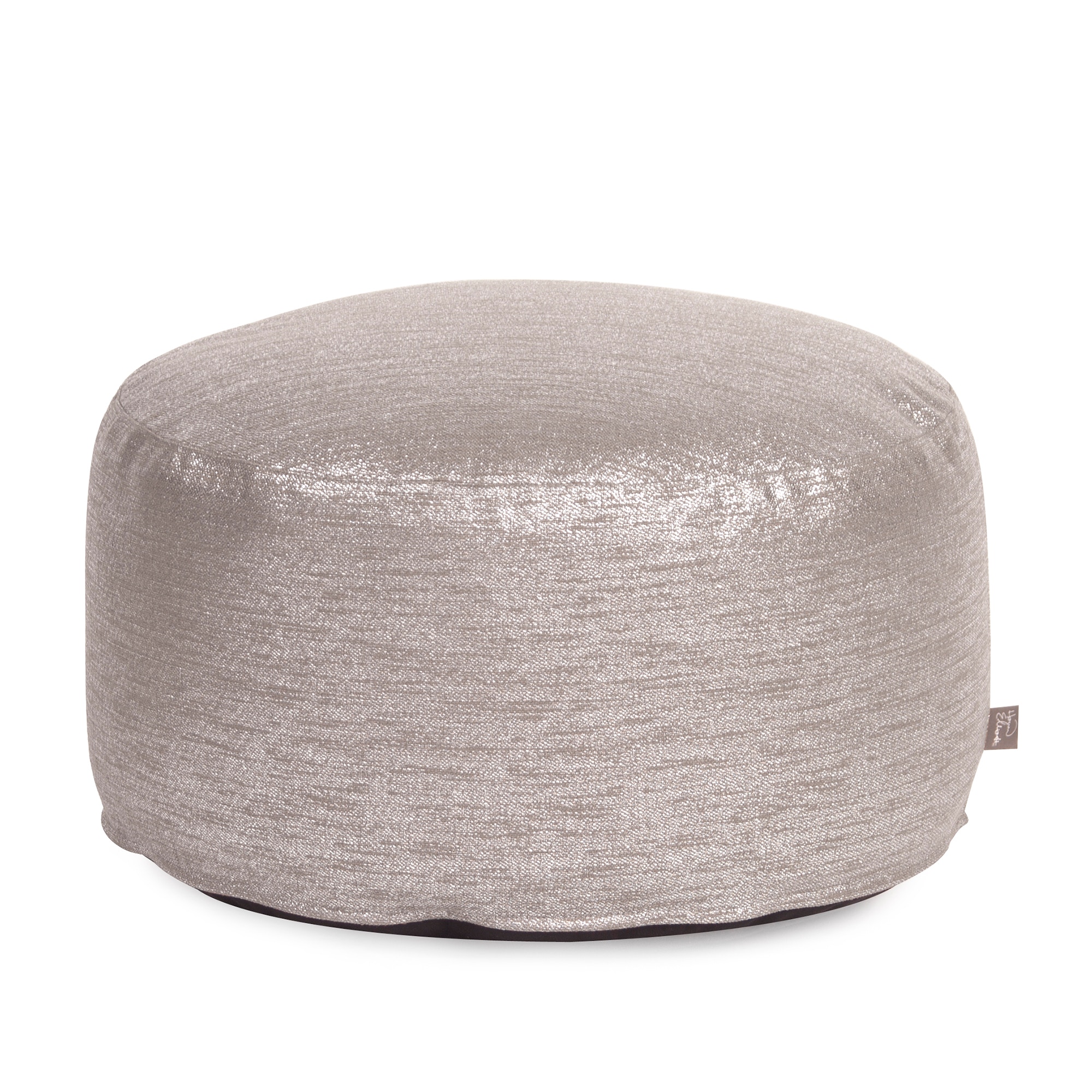 Howard Elliott Foot Pouf Glam Pewter 871-237