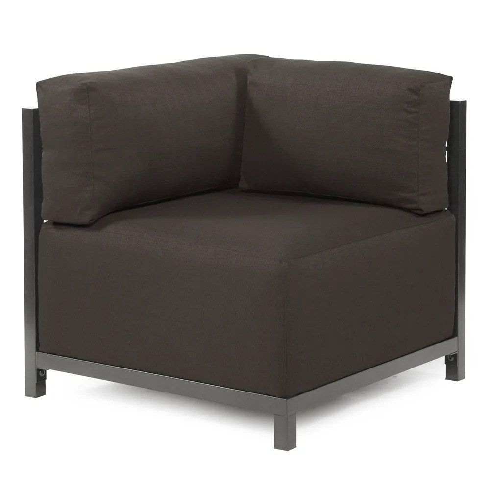 Howard Elliott Axis Corner Chair Seascape Charcoal Titanium Frame KQ921T-460