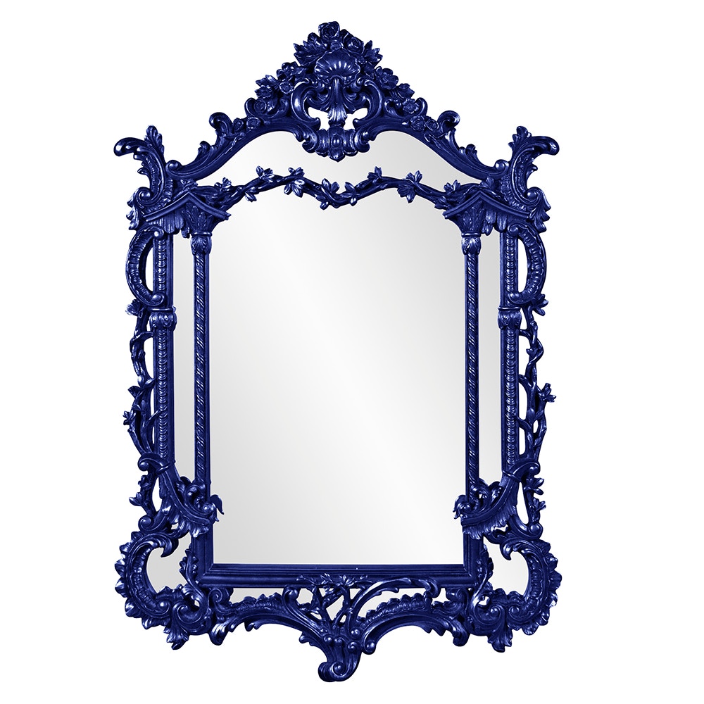 Howard Elliott Mirrors Arlington Mirror - Glossy Navy 84001NA