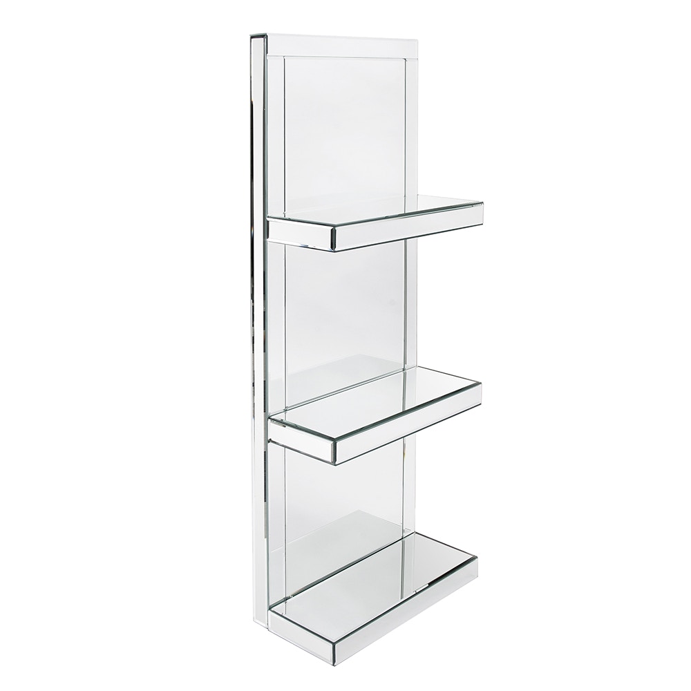 Mirrored shelves deals