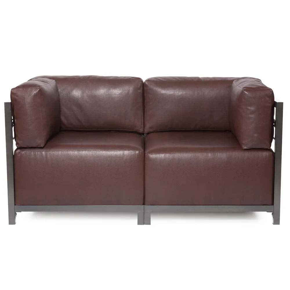 Howard Elliott Axis 2 PC Sectional -  Avanti Pecan Titanium Frame K922T-192