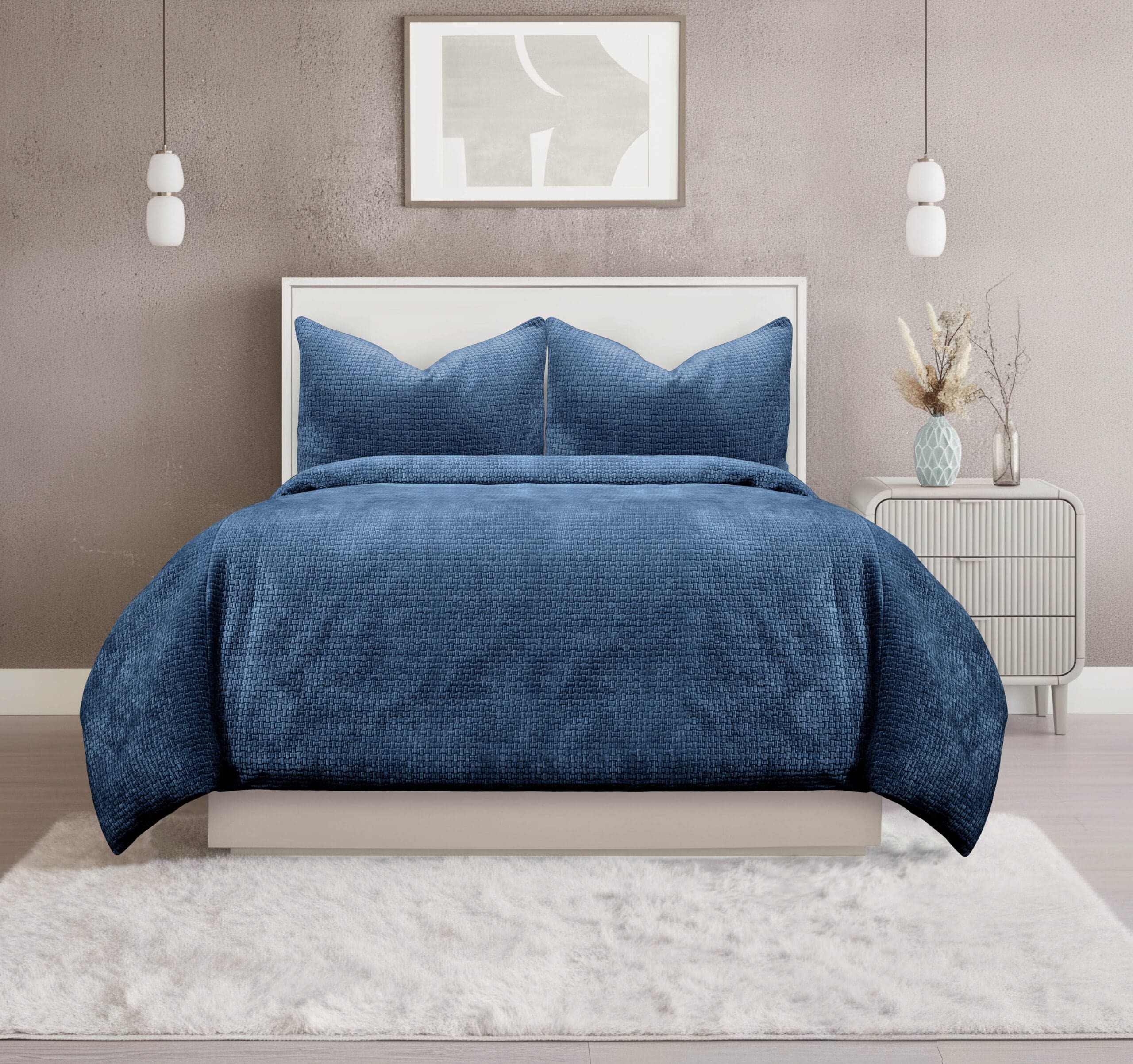 Hallmart Collectibles Jolie Blueberry 3 pc Queen Coverlet SetFEB 10-20-2026 25512