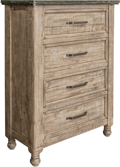 International Furniture Direct Natural Stone 4 Drawer Chest IFD4091CHT