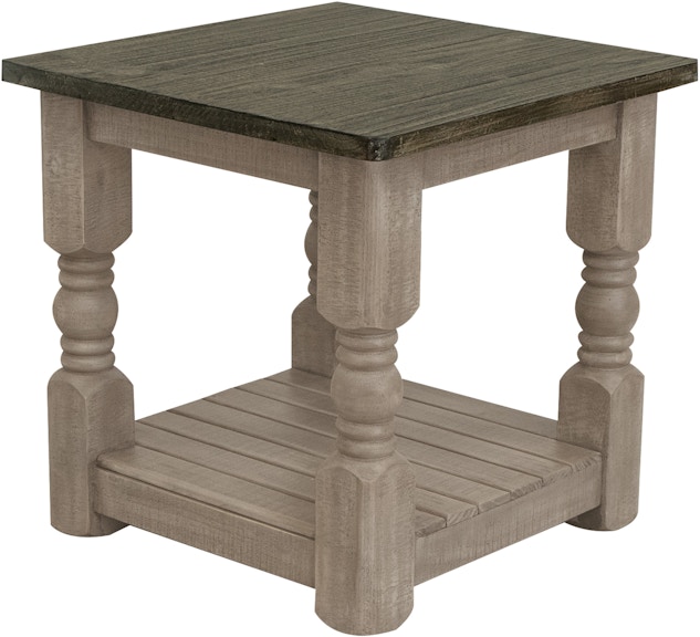 International Furniture Direct Natural Stone End Table IFD4091END