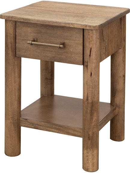 International Furniture Direct Olimpia 1 Drawer End Table IFD7381END