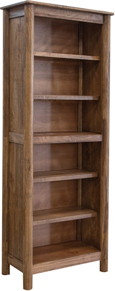 International Furniture Direct Olimpia 6 Wooden Shelves Bookcase IFD7381BKS