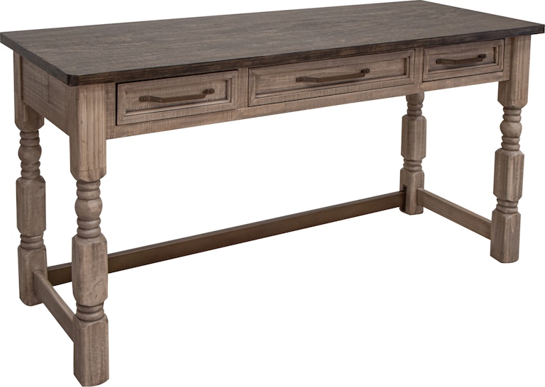 International Furniture Direct Natural Stone 3 Drawer Desk IFD4091DSK