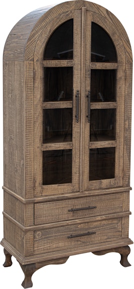 International Furniture Direct Arlette 2 Drawer 2 Door Cabinet IFD1911CABBN