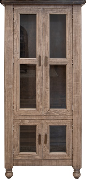 International Furniture Direct Natural Stone 4 Door Cabinet IFD4091CAB
