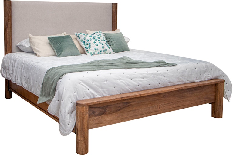 International Furniture Direct Olimpia Upholstered Queen Bed IFD7382BED-Q