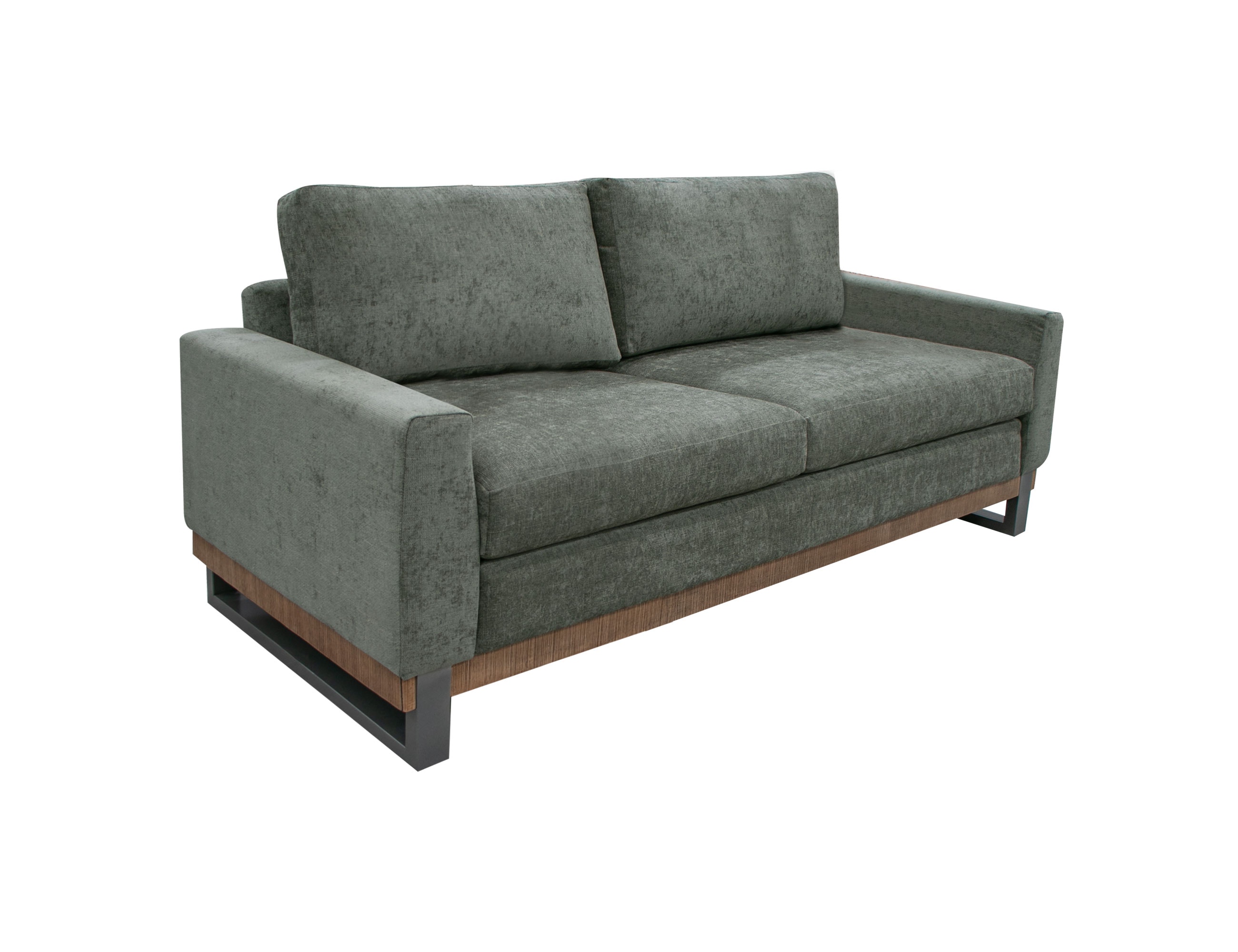 International Furniture Direct Metal and Wood Base, Loveseat IUP241-LOV-111