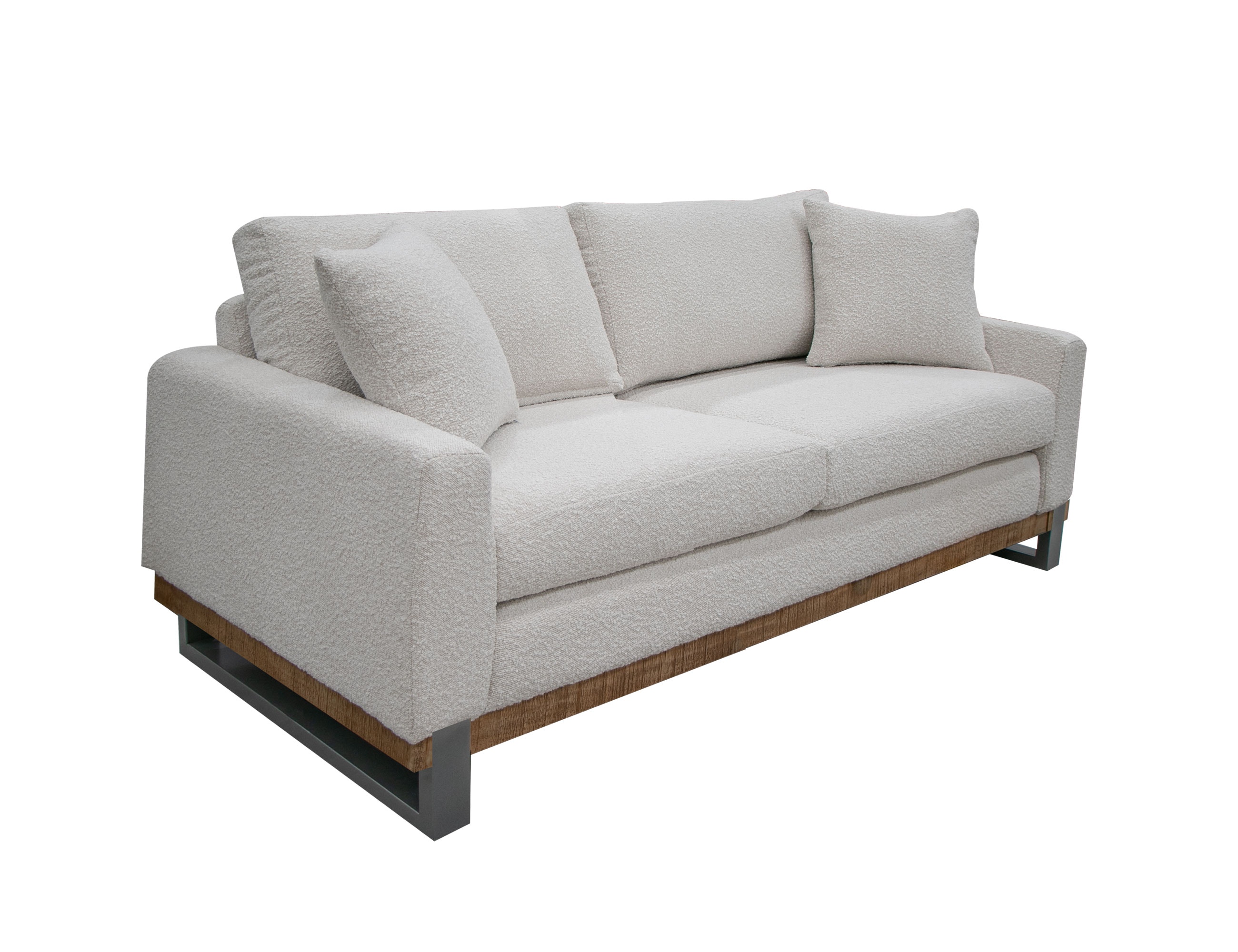 International Furniture Direct Metal and Wood Base, Loveseat IUP241-LOV-101