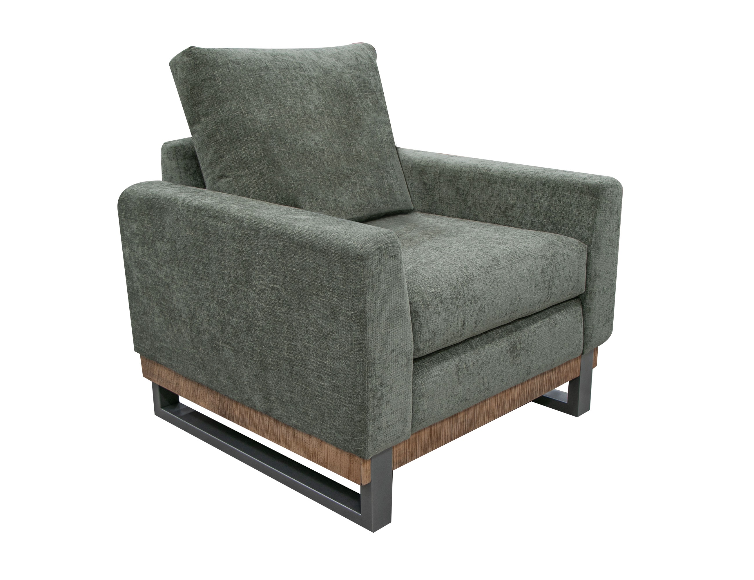 International Furniture Direct Metal and Wood Base, Armchair IUP241-ACH-111