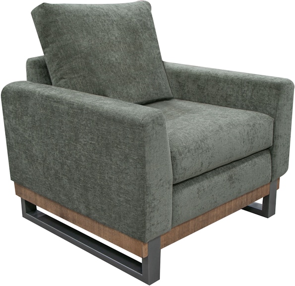International Furniture Direct Mita Metal and Wood Base, Armchair IUP241-ACH-111