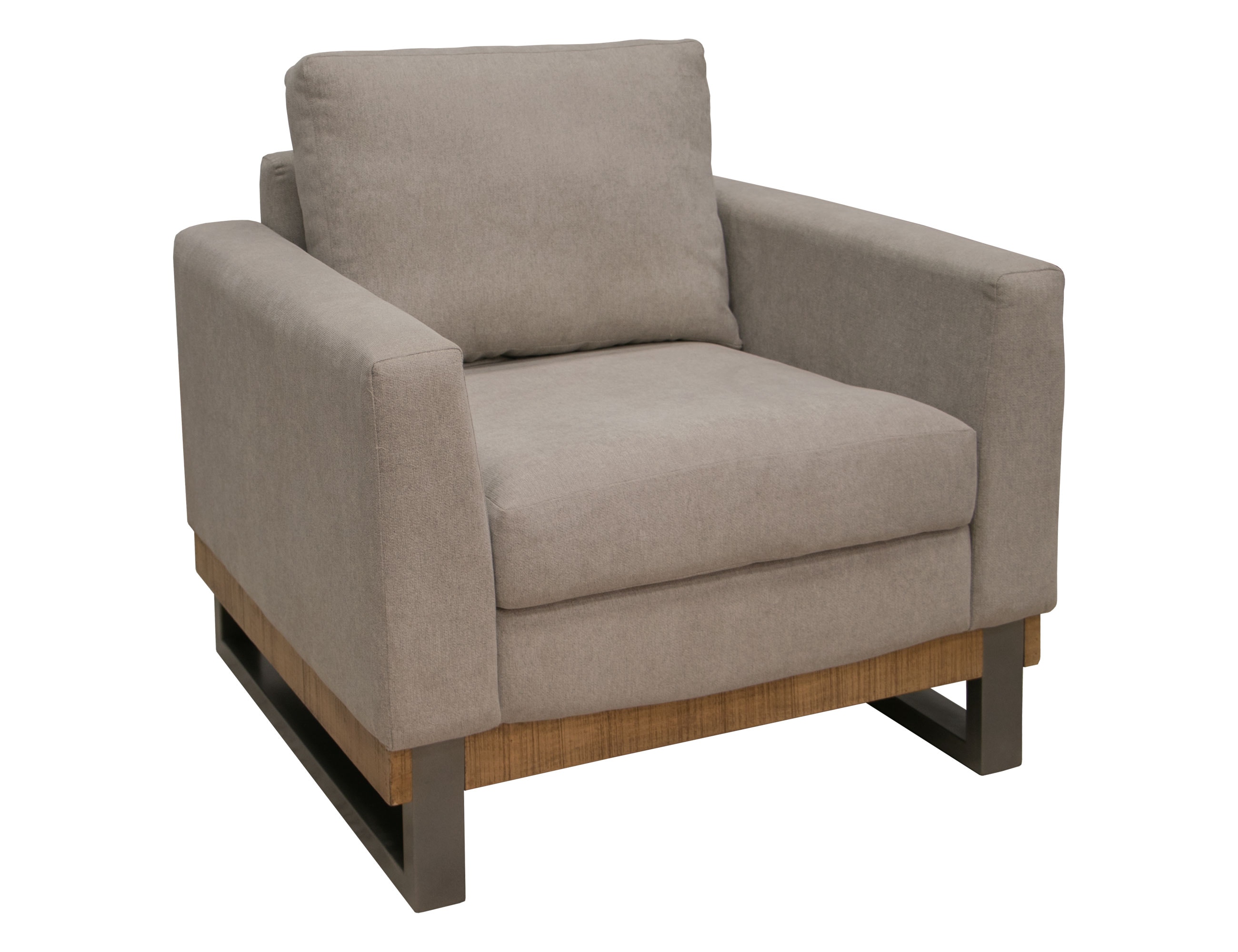 International Furniture Direct Metal and Wood Base, Armchair IUP241-ACH-151