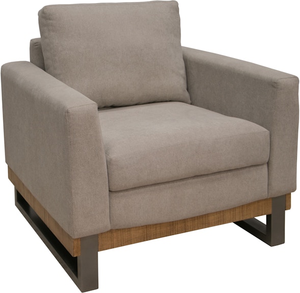 International Furniture Direct Mita Metal and Wood Base, Armchair IUP241-ACH-151