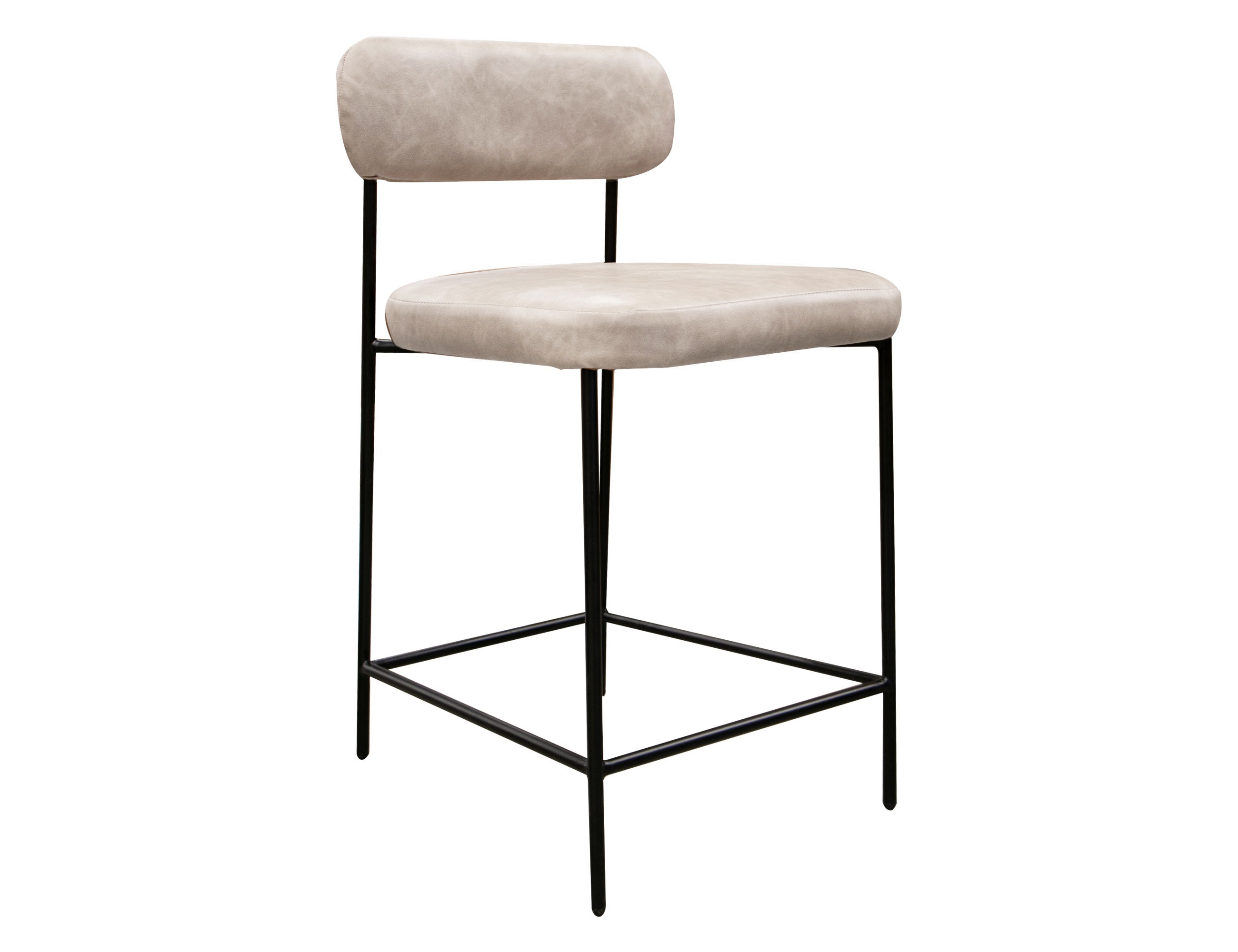 International Furniture Direct Wooden Frame and Metal Base, Barstool 24 Inch IUP801-BST24-210