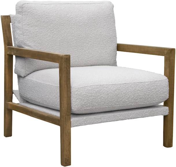 International Furniture Direct Milan Wooden Frame, Armchair IUP401-ACH-101