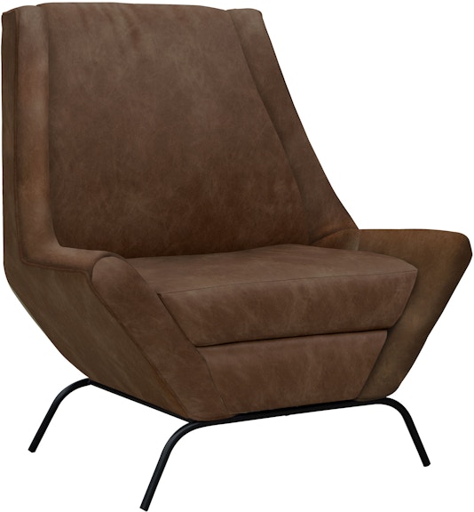 International Furniture Direct Tyne Wooden Frame and Metal Base, Armchair IUP331-ACH-212