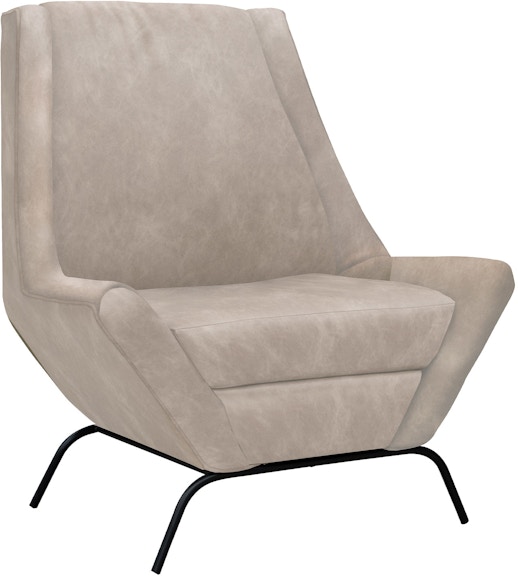 International Furniture Direct Tyne Wooden Frame and Metal Base, Armchair IUP331-ACH-210