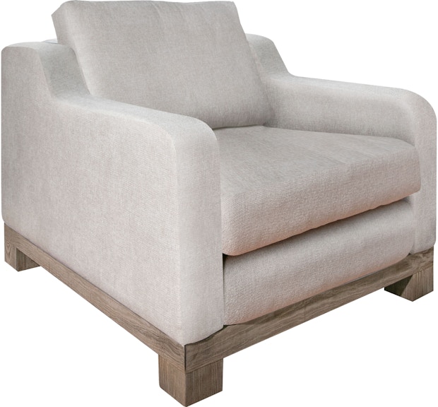 International Furniture Direct Samba Wooden Frame and Base, Armchair IUP298-ACH-131