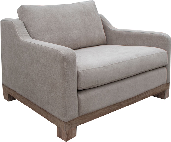 International Furniture Direct Samba Wooden Frame and Base, Armchair IUP298-ACH-151